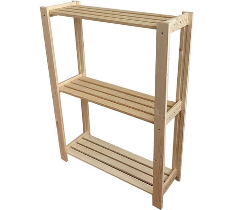 Стеллаж для цветов, рассады на подоконник деревянный Симфония 80х60х20 см С-009