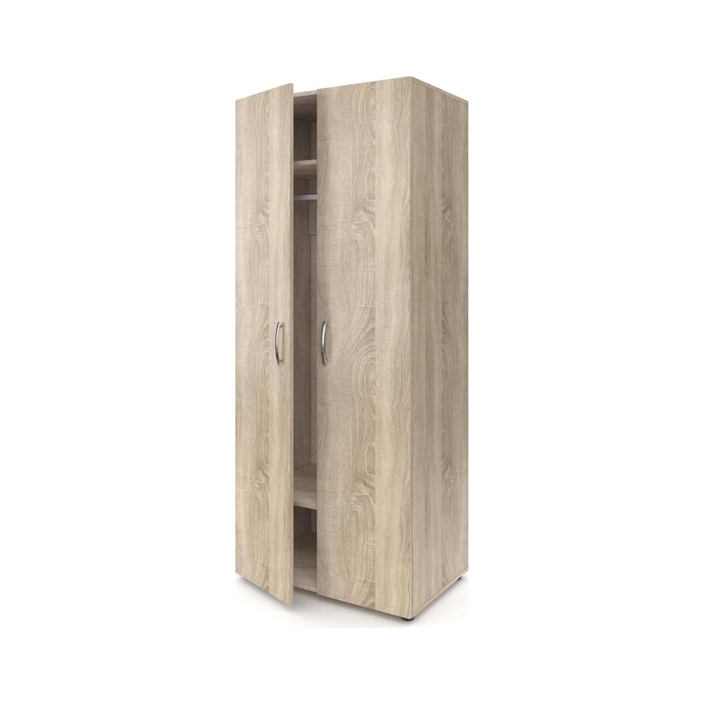 Шкаф для одежды Комус глубокий, дуб сонома, мебель для общежитий metм ...