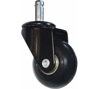 Мебельное колесо MFK-TORG штырь, М11, 50 мм, черный, полиуретановый 502528-11