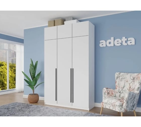 Распашной шкаф ADETA Пакс Фардал 30 white ИКЕА paks-8832737-140-300-30
