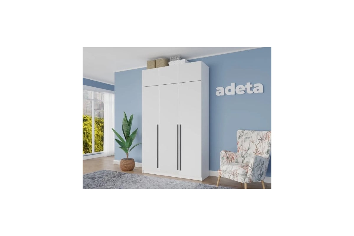 Распашной шкаф ADETA Пакс Фардал 30 white ИКЕА paks-8832737-110-230-30 ...