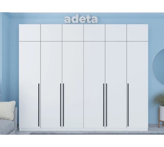 Распашной шкаф ADETA Пакс Фардал 56 white ИКЕА paks-4607662-250-270-60