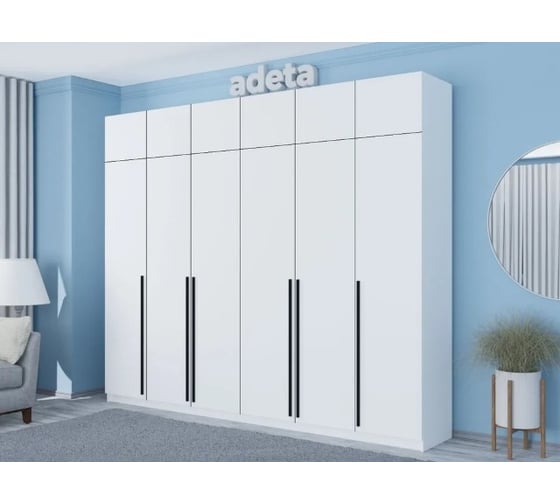 Распашной шкаф ADETA Пакс Фардал 56 white ИКЕА paks-4607662-250-270-60
