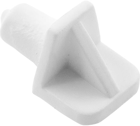 Пластмассовый полкодержатель-лопаточка ELEMENT D6мм белый 16 шт 274870