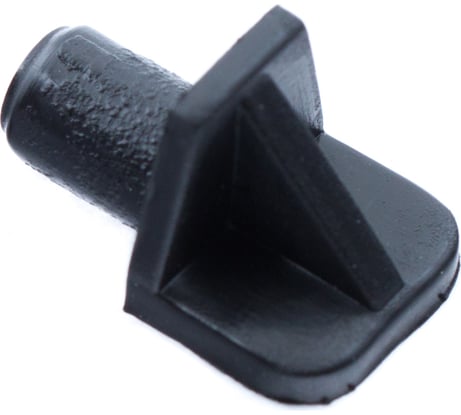 Пластмассовый полкодержатель-лопаточка ELEMENT D6мм черный 16 шт 274880