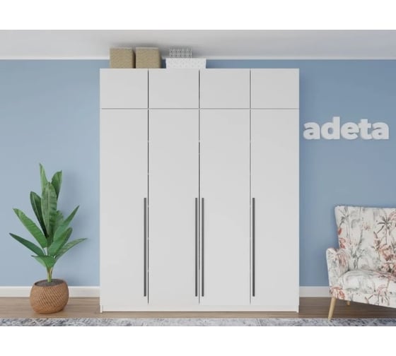 Распашной шкаф ADETA Пакс Фардал 31 white ИКЕА paks-2209471-180-240-45