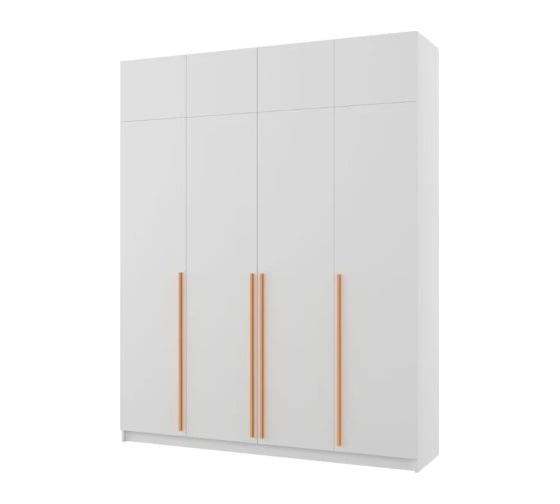 Распашной шкаф ADETA Пакс Фардал 31 gold ИКЕА paks-1253256-190-300-65 1