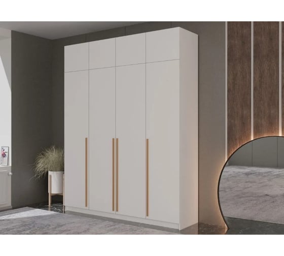 Распашной шкаф ADETA Пакс Фардал 31 gold ИКЕА paks-1253256-200-300-30