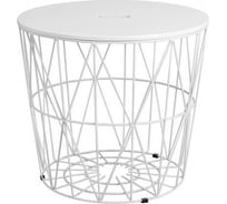 Журнальный стол AKS Home JUMBO, белый/белый, d 480х430 66920