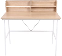 Письменный стол AKS Home CORAL, светлый дуб/белый металл, 1000х540х750 (960) 80042