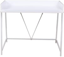 Письменный стол AKS Home PEARL, белый/белый металл, 1000х540х750 (840) 80045