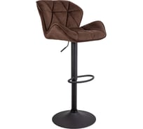 Барный стул AKS Home BERLIN, шоколадный велюр HCJ-10/черный 70475