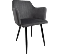 Стул AKS Home BRIT, серый велюр HLR-21 черный 63392