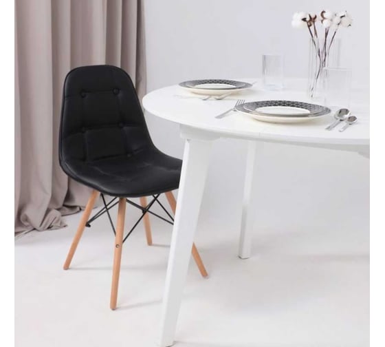 Стул AKS Home KORD, черный/дерево 29953