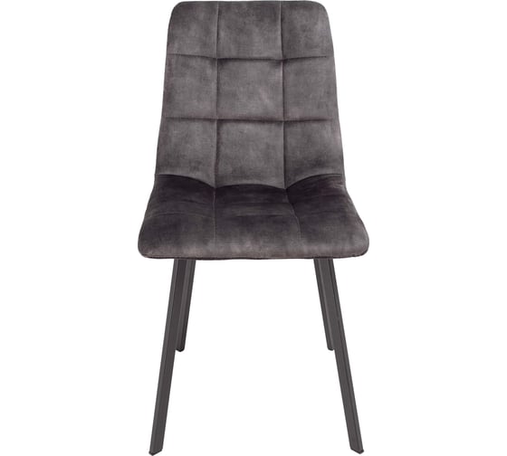 Стул AKS Home VERMONT VINTAGE, винтажный серый велюр UF912-6/черный 78266