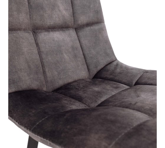 Стул AKS Home VERMONT VINTAGE, винтажный серый велюр UF912-6/черный 78266