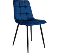 Стул AKS Home DALLAS, синий велюр черный 68749