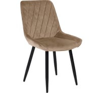 Стул AKS Home NIKA, бежевый велюр HLR-08/черный 72324