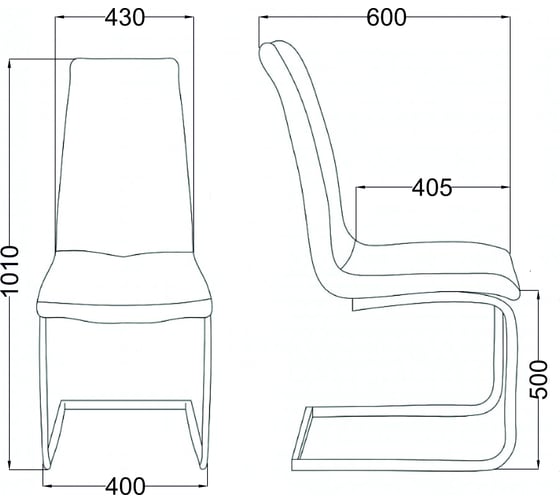 Стул AKS Home TOMAS, бежевый 1701-5/хром 72067