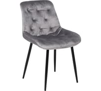 Стул AKS Home ASTRA, светло серый HLR-20 черный 70486