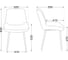 Стул AKS Home ASTRA, светло серый HLR-20 черный 70486 11