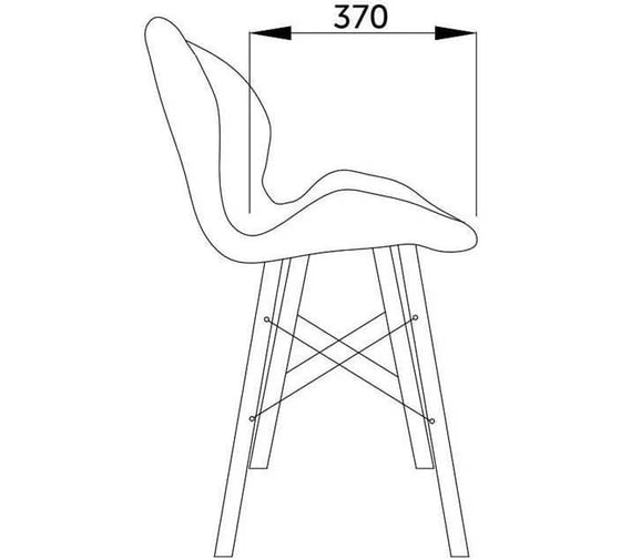 Стул AKS Home COLIN, желтый, дерево 67328