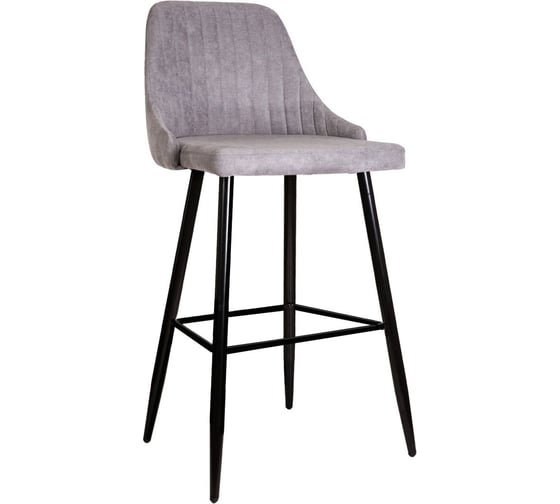Стул AKS Home MEGAN-2, барный, светло-серая ткань 1701-26/черный 59147 1