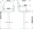 Барный стул AKS Home OREGON, (кремовый/хром) 62690 7