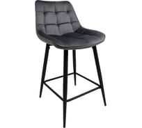 Стул AKS Home LINX, полубарный, темно-серый велюр G062-40/черный 86206