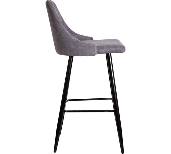 Стул AKS Home MEGAN-2, барный, темно-серая ткань 1701-30/черный 59146