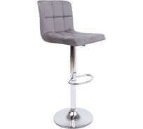Барный стул AKS Home LOGOS, (темно-серый велюр HCJ-40/хром) 80165