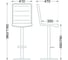 Барный стул AKS Home CAPRI, (винный велюр HCJ-35/хром) 80170 8