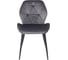 Стул AKS Home CONGO NEW, темно-серый велюр G062-40 черный 90024 2
