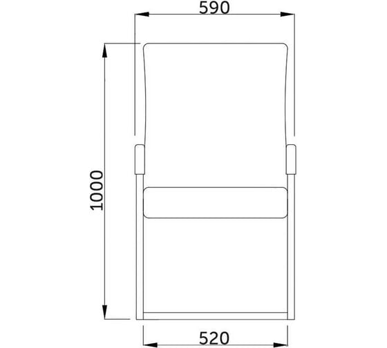Стул AKS Home DAMASK, ECO, чёрный 58895