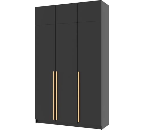 Распашной шкаф ADETA Пакс Фардал 30 gold ИКЕА paks-4306436-140-300-50 1