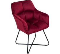 Стул AKS Home FLORIDA, бордовый велюр/черный 81449