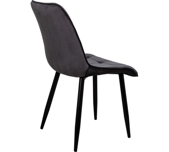 Стул AKS Home FRED, серый велюр HLR-21/черный 72346