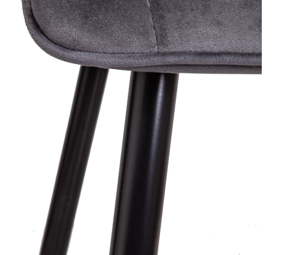 Стул AKS Home FRED, серый велюр HLR-21/черный 72346