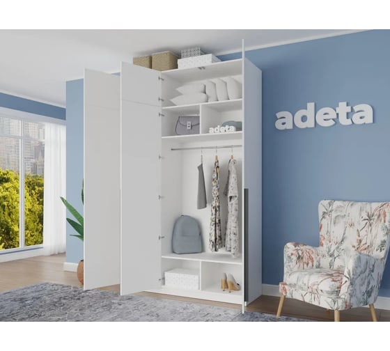 Распашной шкаф ADETA Пакс Фардал 30 white ИКЕА paks-8832737-110-270-40