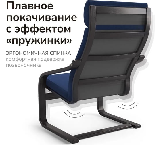 Кресло Salotti БАМБЛ синий 1017949/10