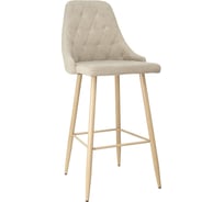Барный стул AKS Home LARA 2, бежевая ткань 1701-03/дуб 75461