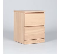 Комод Гуд ЛАКК варма 2 ящика, 40x54x40 см, шпон дуб, беленый S00197