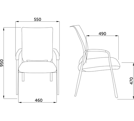 Стул AKS Home MARCUS, черный 70070