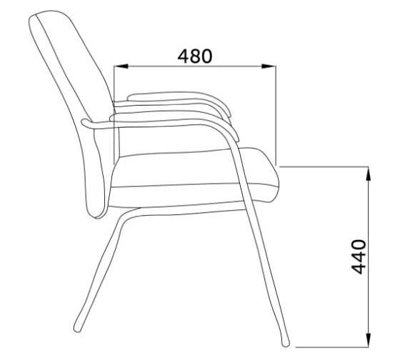 Стул AKS Home OSCAR, чёрный 70056