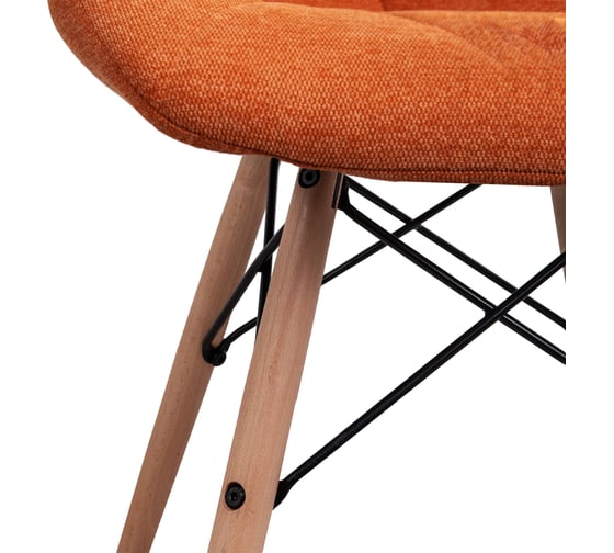Стул AKS Home RIO, оранжевый JH09-19/бук 73101