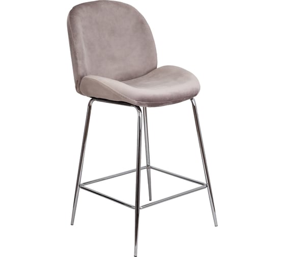 Барный стул AKS Home TREND, бежевый велюр HLR 09/хром 72378 1