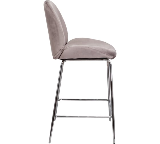 Барный стул AKS Home TREND, бежевый велюр HLR 09/хром 72378