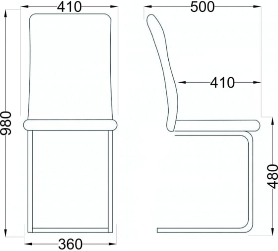 Стул AKS Home ZEFIR, капучино/хром 54885