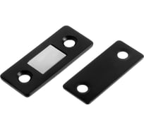 Магнитная защелка ТУНДРА цвет черный 9143836