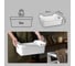 Комод на колесах Econova Luxe, 4 ящика, 300x385x690 мм, белый 43324671622 5